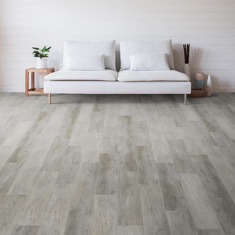 Living Room Gray Luxury Vinyl Plank -  At Home Floors in Largo, MN