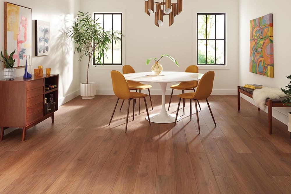 Dining Room Luxury Vinyl Plank LVP - At Home Floors in Largo, MN