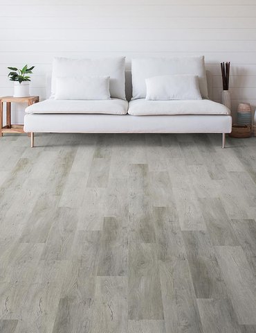 Living Room Gray Luxury Vinyl Plank -  At Home Floors in Largo, MN