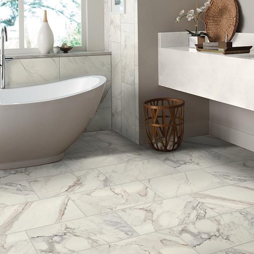 Bathroom Porcelain Marble Tile - At Home Floors in Largo, MN